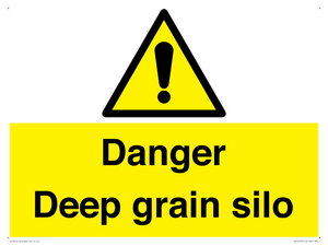 Danger Deep grain silo